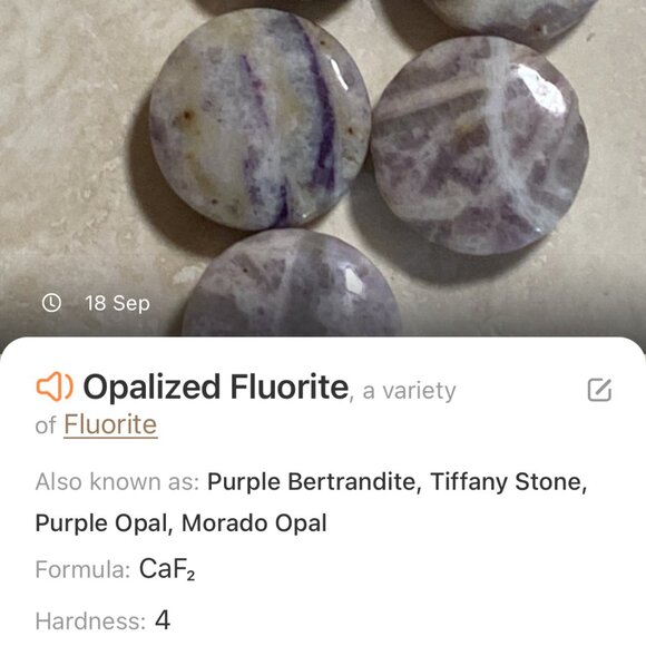 2/$20, Genuine Purple Opalized Fluorite Celtic Trinity Sterling Silver Earrings - Picture 8 of 9